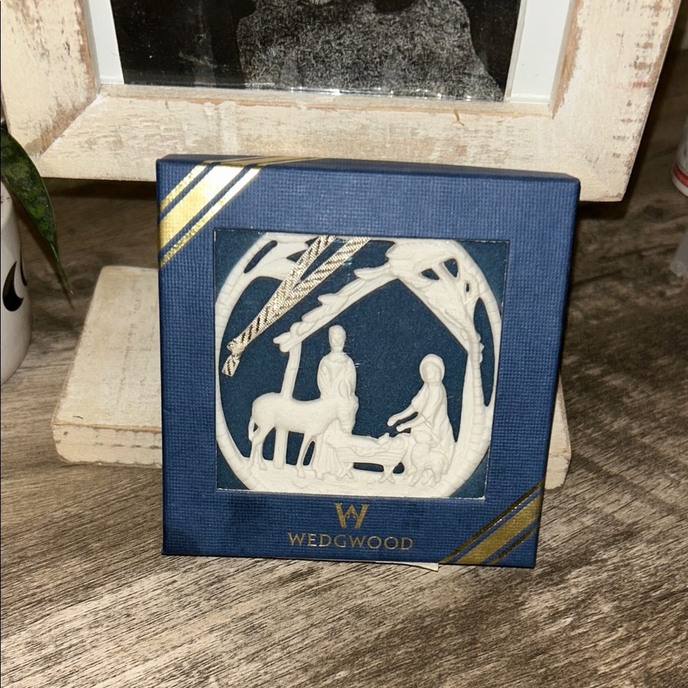 Wedgwood Blue and Cream Relief Plaque